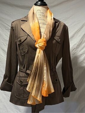 Roz &‎ Ali Brown Belted Trench Jacket